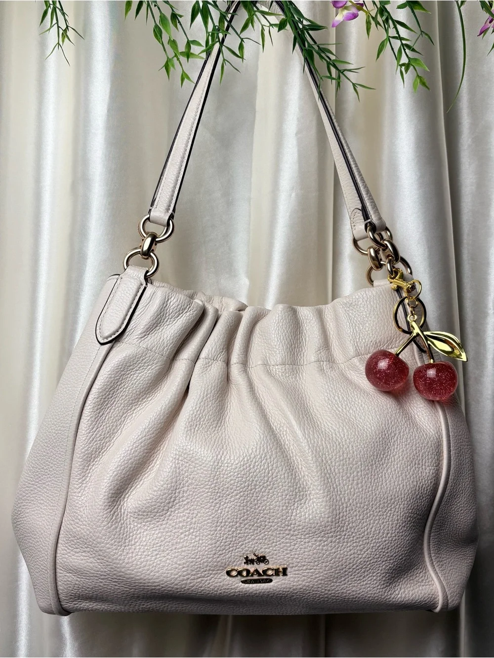 Coach Maya Pebble Slouchy Shoulder Bag